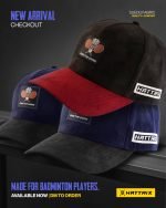 HATTRIX Badminton 3D Patch High Crown Cap - Image 2