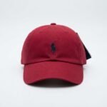 Maroon Polo-Inspired Iconic Chino Cap