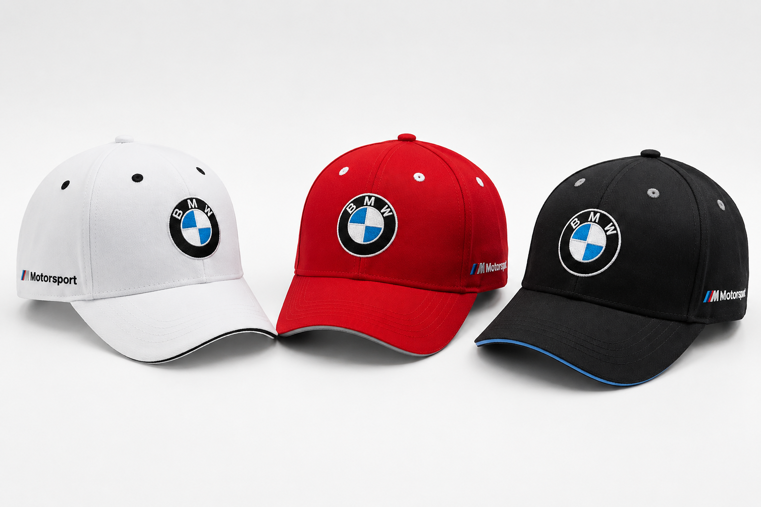 4b7c0fe8-c523-4ec8-8a04-625b8982280b BMW Logo-Inspired Baseball Sandwich Cap - Image 1