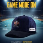 HATTRIX Badminton 3D Patch High Crown Royal Blue Cap