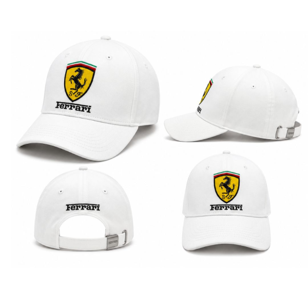Ferrari-inspired Cap with Shield Logo