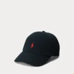 Black Polo-Inspired Iconic Chino Cap