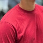 Round Neck Smooth Solid T Shirt | Maroon - Image 2
