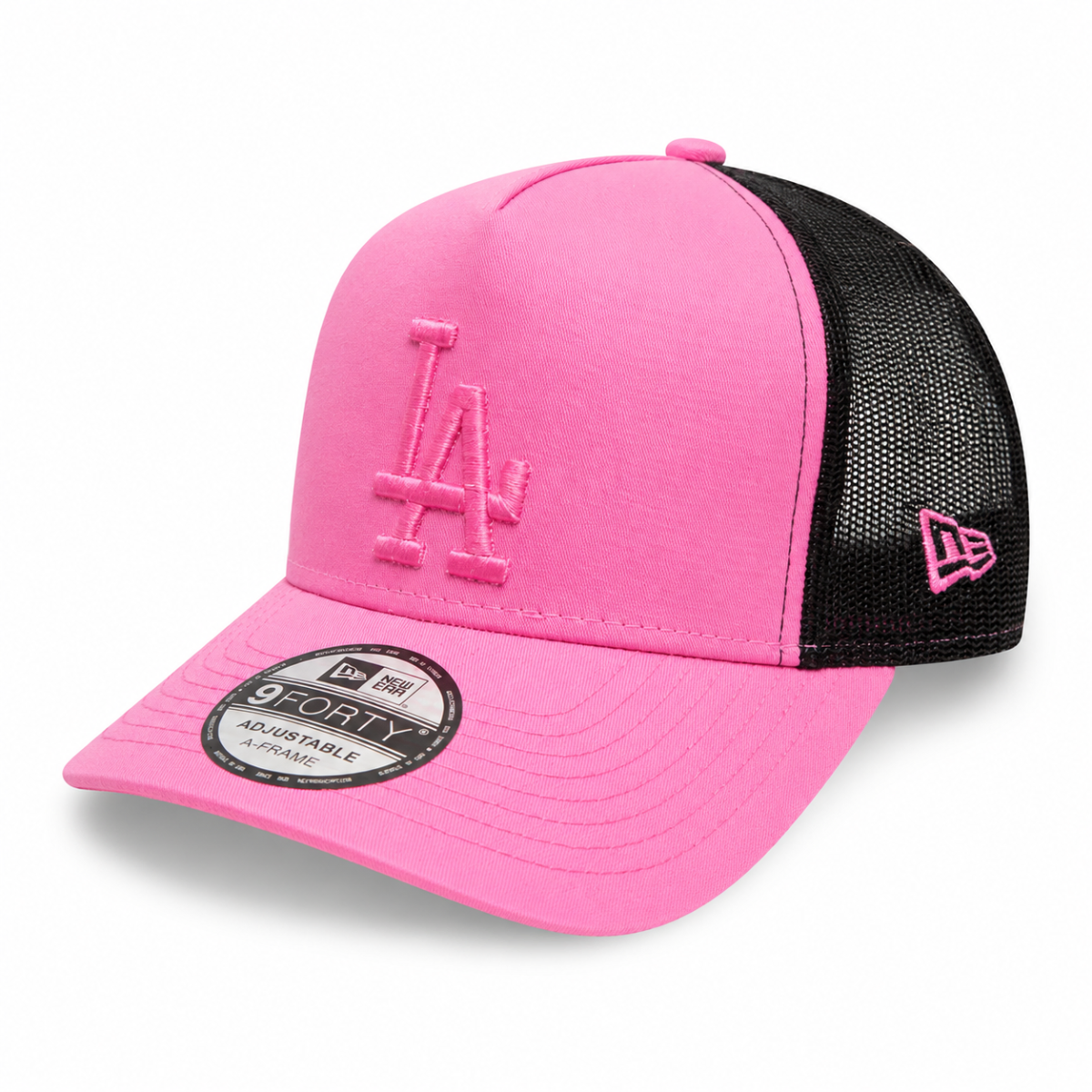 ChatGPT Image Aug 12, 2026, 04_56_54 PM Pink LA Embroidered Trucker Cap - Image 1